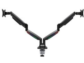 KENSINGTON SMARTFIT ONE-TCH HEIGHT ADJUSTABLE DUAL MNTR ARM - BLK