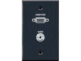 AVTEQ WALL PLATE - VGA WITH 3.5MM PASS THROUGH