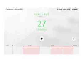 7 IN. ROOM SCHEDULING TOUCH SCREEN, WHITE SMOOTH