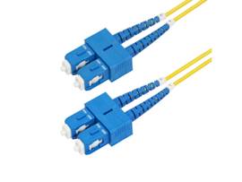 5M (16.4FT) SC TO SC (UPC) OS2 SINGLE MODE DUPLEX FIBER OPTIC CABLE, 9/125 M, 40