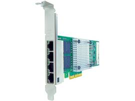 AXIOM 10/100/1000MBS QUAD PORT RJ45 PCIE X4 NIC CARD FOR HP - 538696-B21