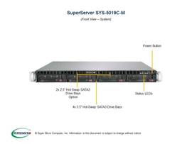 SUPERMICRO UP 1U, X11SCM-F, 813MFTQC-350CB,HF,ROHS