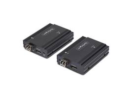 STARTECH DISPLAYPORT KVM EXTENDER OVER FIBER OPTIC, 4K 60HZ, CONSOLE EXTENDER KIT, UP TO 984FT/300M (MULTI-MODE) WITH PRE-INSTALLED SFP+ MODULES