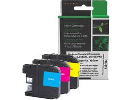 CLOVER IMAGING NON-OEM NEW HIGH YIELD CYAN, MAGENTA, YELLOW INK CARTRIDGES REPLACEMENT FOR BROTHER LC103XL 3-PACK