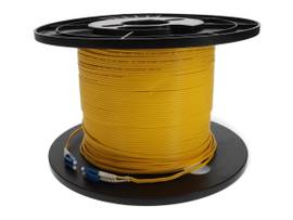 AddOn 100m LC (Male) to LC (Male) Straight Yellow OS2 Duplex Fiber OFNR (Riser-R