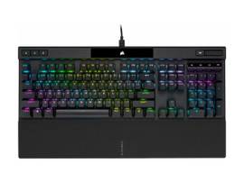 CORSAIR K70 RGB PRO OPTICAL-MECHANICAL GAMING KEYBOARD, BACKLIT RGB LED, CORSAIR OPX, BLACK, BLACK PBT KEYCAPS, (CH-910941A-NA)