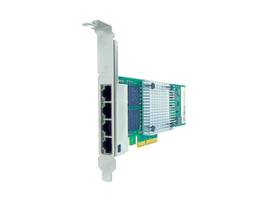 AXIOM 10/100/1000MBS QUAD PORT RJ45 PCIE X4 NIC CARD FOR HP - P21106-B21
