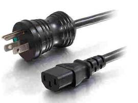C2G 8FT 18AWG HSPTL PWR CBL 5 15P C13 BK