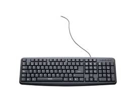 SLIM CORDED USB KEYBOARD BLK (SPANISH)