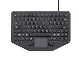 GAMBER SKINNYBOARD MOBILE KEYBOARD WITH TOUCHPAD MEASURES ONLY 0.5IN DEEP. 12 FUNCTION KEYS, FULLY SEALED, IP65 CASE, INTEGRATED TOUCHPAD, SILICONE