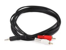 MONOPRICE 6FT 3.5MM STEREO PLUG/2 RCA PLUG CABLE_B
