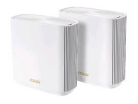 ASUS ZENWIFI WHOLE-HOME TRI-BAND MESH WIFI 6E SYSTEM (ET8 2PK), COVERAGE UP TO 5,500 SQ.FT & 6+ROOMS, 6600MBPS, NEW 6GHZ BAND, AIMESH