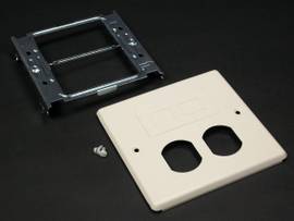 LEGRAND-WIREMOLD 2-GANG DUPLEX AND MOD FUR