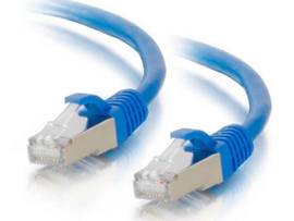 C2G 6IN CAT6A SNAGLESS STP CABLE-BLUE