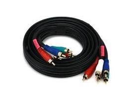 MONOPRICE 6FT 22AWG 5-RCA COMPONENT VIDEO/AUDIO CO