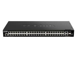 DLINK 1520 SERIES SMART MANAGED 48-PORT GIGABIT SWITCH WITH 2 SFP+, 2 10GBE