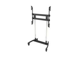 LARGE FORMAT MOBILE CART CHROME POLES