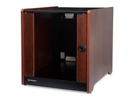 12U OFFICE SERVER CABINET W/ WOOD FINISH