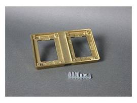 LEGRAND-WIREMOLD BRASS TILE FL 2-GANG OMBX