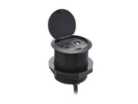 TRIPPLITE DESKTOP POWER GROMMET 5-15P 2X USB-A