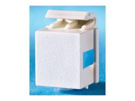 LEGRAND-ORTRONICS KEYSTONE,BLANK,QTY10 FOGWHITE