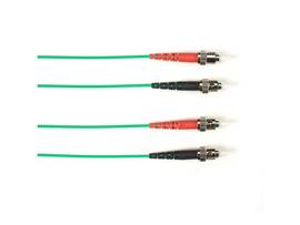 BLACK BOX CORP 62.5 MM FO PATCH CABLE DUPLX, PLENUM, GN, STST