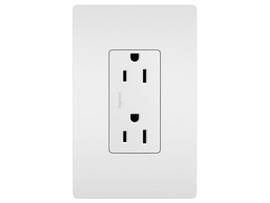 MILESTONE MIDDLE ATLANTIC DECOR 15A REC W/TAMPR WH