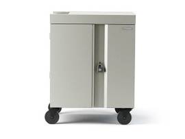 BRETFORD 16X CUBE CART, PRE-WIRED USB-C, CONCRETE