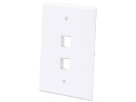 FLUSH MOUNT 2-OUTLET WHITE