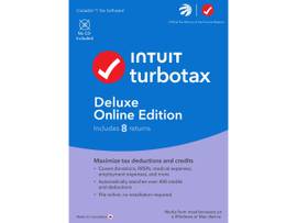 INTUIT TURBOTAX DELUXE ONLINE EDITION 2024 - 8 RETURNS - ENGLISH- ONLINE VERSION