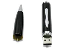 720P PENCAM / BLACK / SILVER TRIM / 4GB