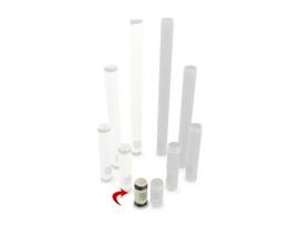 PIPE 4 IN PRE-CUT NPT CABLE OUT WHT
