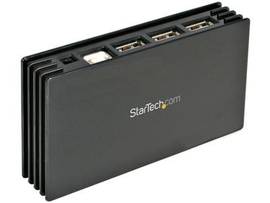 7 PORT COMPACT BLACK USB 2.0 HUB