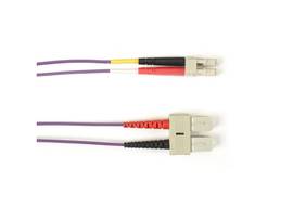 BLACK BOX CORP OM4 MM FO PATCH CABLE DUPLX, PLENUM, VIOLET, SCLC
