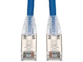30ft RJ-45 (Male) to RJ-45 (Male) Shielded Straight Blue Cat6 STP PVC Copper Pat