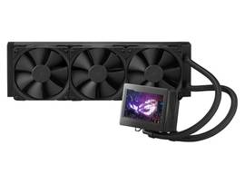 ASUS ROG RYUJIN III 360 ALL-IN-ONE LIQUID CPU COOLER WITH 360MM RADIATOR. ASETEK 8TH GEN PUMP, 3X NOCTUA INDUSTRIALPPC 120MM FANS, 3.5IN COLOR LCD
