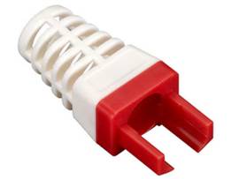 BLACK BOX CORP EZ-RJ45 CAT6 BOOT, 25-PACK, RED