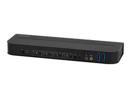 MONOPRICE BLACKBIRD 4K DISPLAYPORT 1.4 USB 3.0 4X1 KVM SWITCH_ 4K@60HZ_ HDR_ YCBCR 4:4:4_ HDCP 2.2