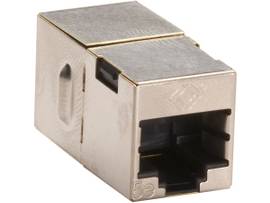 BLACK BOX CORP CAT5E SHIELDED CROSS-PIN COUPLER SILVER
