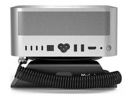 COMPULOCKS MAC STUDIO SECURITY STAND WITH DUAL HEAD COILED CABLE KEYED LOCK BLACK