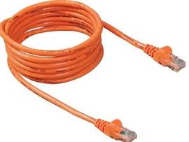BELKIN CAT5E,UTP,RJ45M/M,20 ORG,PATCH,SNAGLESS