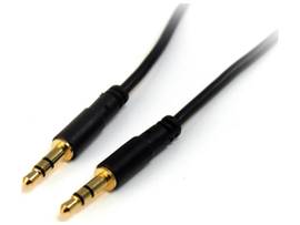 10ft Slim 3.5mm Stereo Audio Cable - M/M - This 3.5mm Stereo Audio Cable is a pe