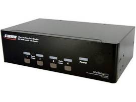 4 PORT DUAL DVI USB KVM SWITCH