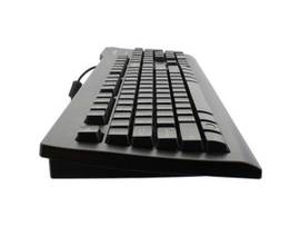 SEAL SHIELD SEAL CLEAN WATERPROOF KEYBOARD W/ KEY LOCKING FUNCTION - DISHWASHER SAFE - ISO /QWERTY / NORDIC / QUICK CONNECT USB CABLE / BLACK - CE / C