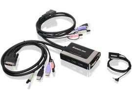 IOGEAR SWTCH 2P USB DVI-D KVM W/AUD