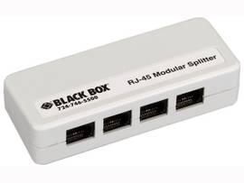 BLACK BOX CORP RJ45 UNSHLD MOD SPLIT 1RJ45/4RJ45 B PIN