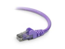 BELKIN CAT6 SNAGLESS PATCH CABLE 14IN PURPLE