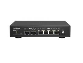 QNAP DESKTOP QSW-2104-2S-US, UNMANAGED SWITCH, 4 PORT 2.5GBPS AUTO NEGOTIATION (2.5G/1G/100M), 2 10GBE SFP+ PORT