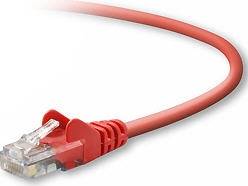 BELKIN CBL 4IN RED CAT5E SNAGLESS PATCH