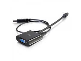 C2G 8IN MINI DISPLAYPORT TO VGA M/F W/3.5MM